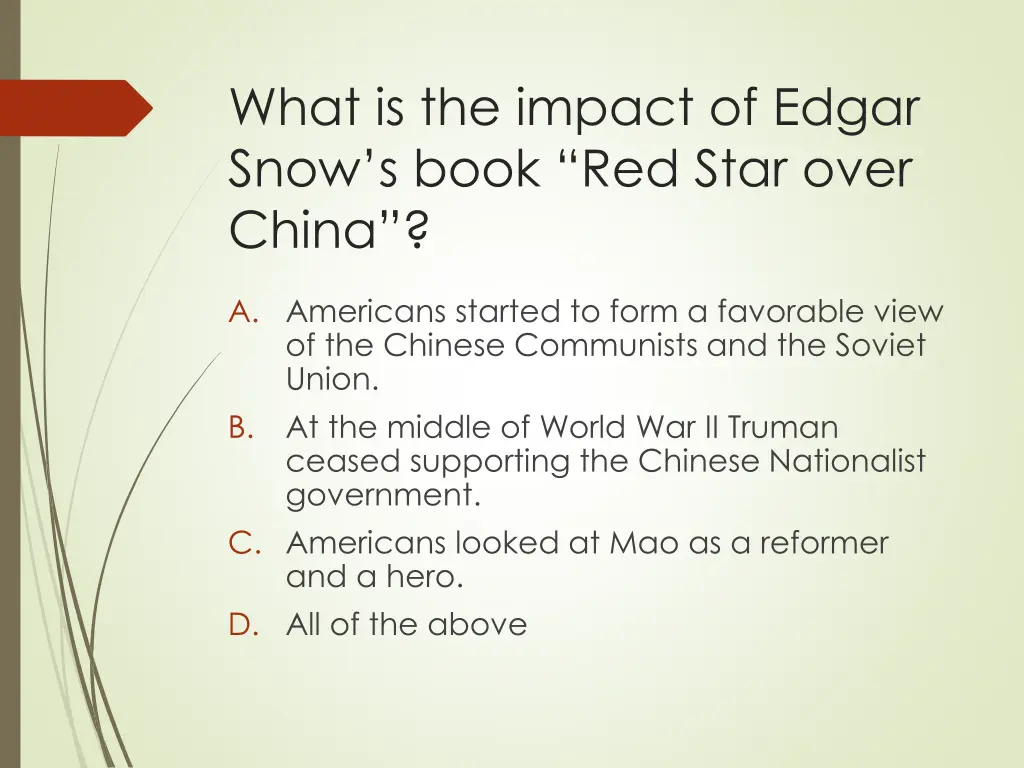 what is the impact of edgar snow s book red star