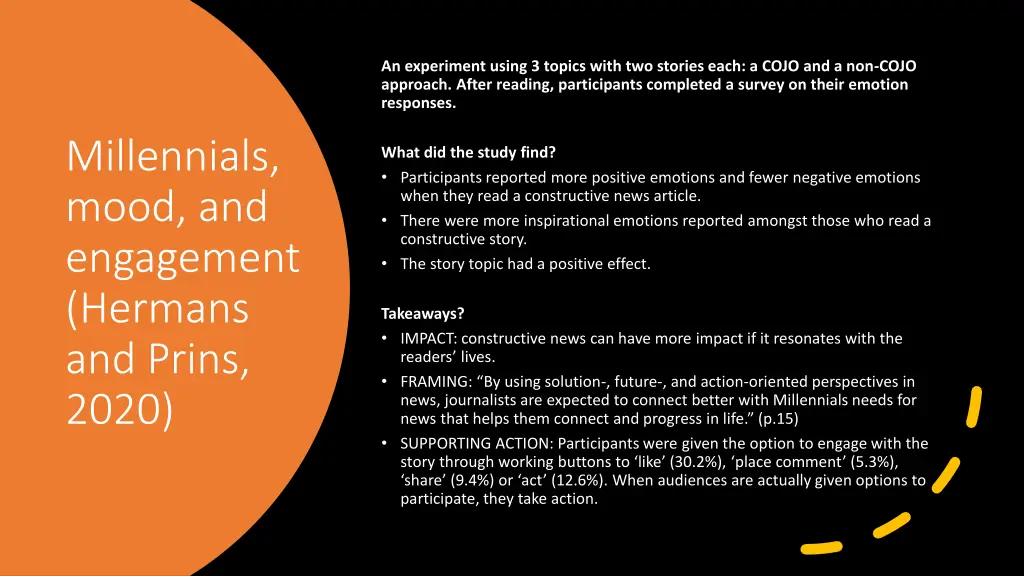 an experiment using 3 topics with two stories