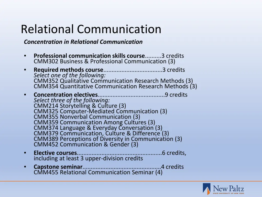 relational communication concentration