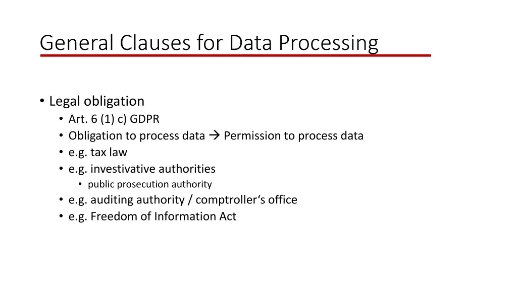 general clauses for data processing 2