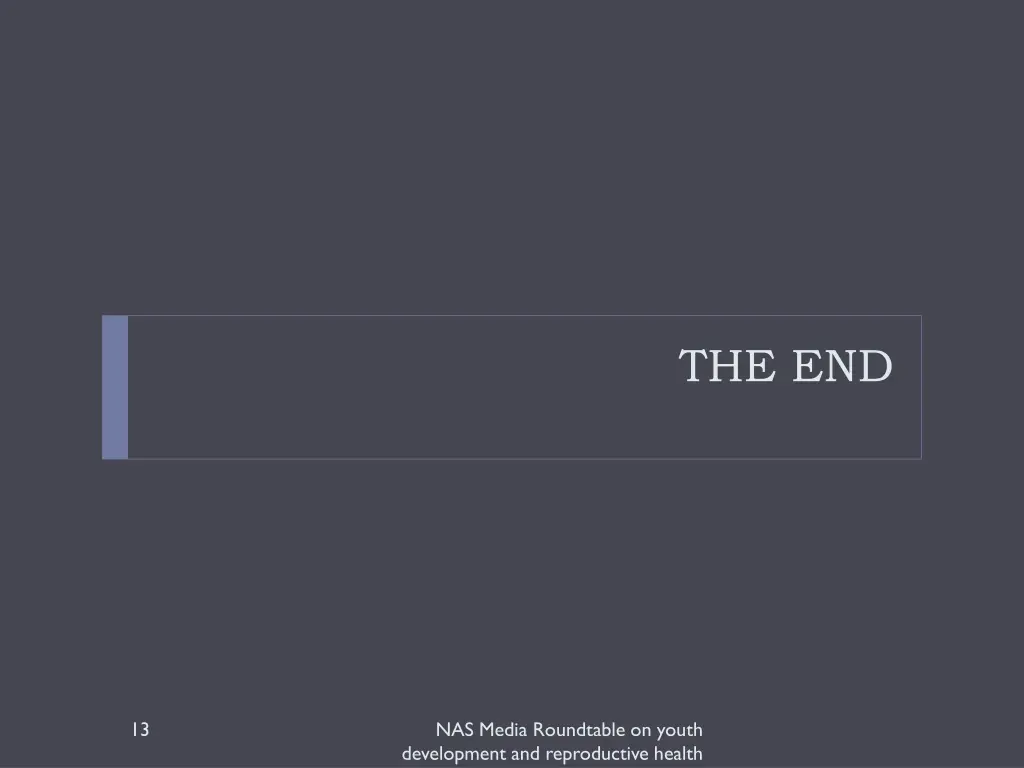 the end