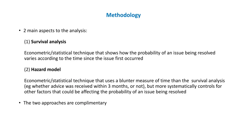 methodology