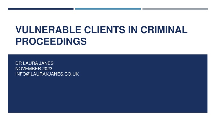 vulnerable clients in criminal proceedings