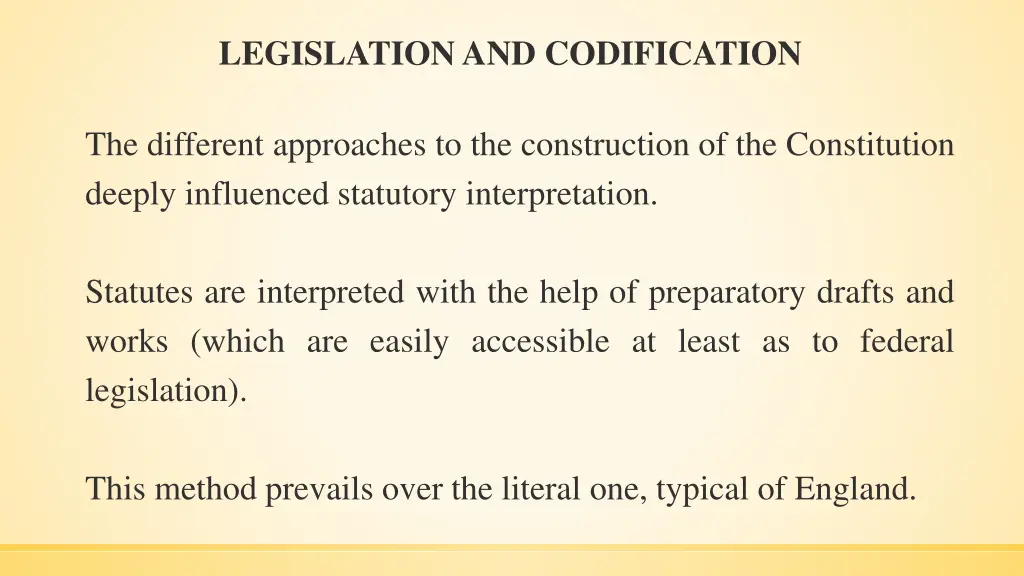 legislation and codification 2