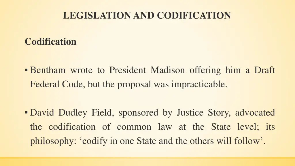 legislation and codification 5
