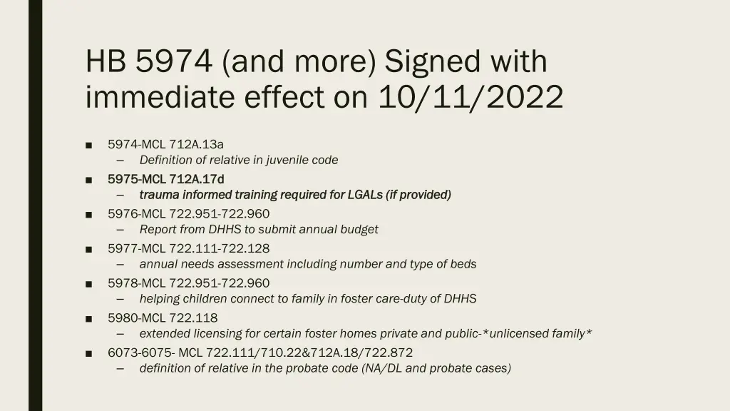 hb 5974 and more signed with immediate effect