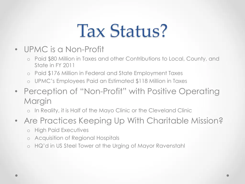 tax status
