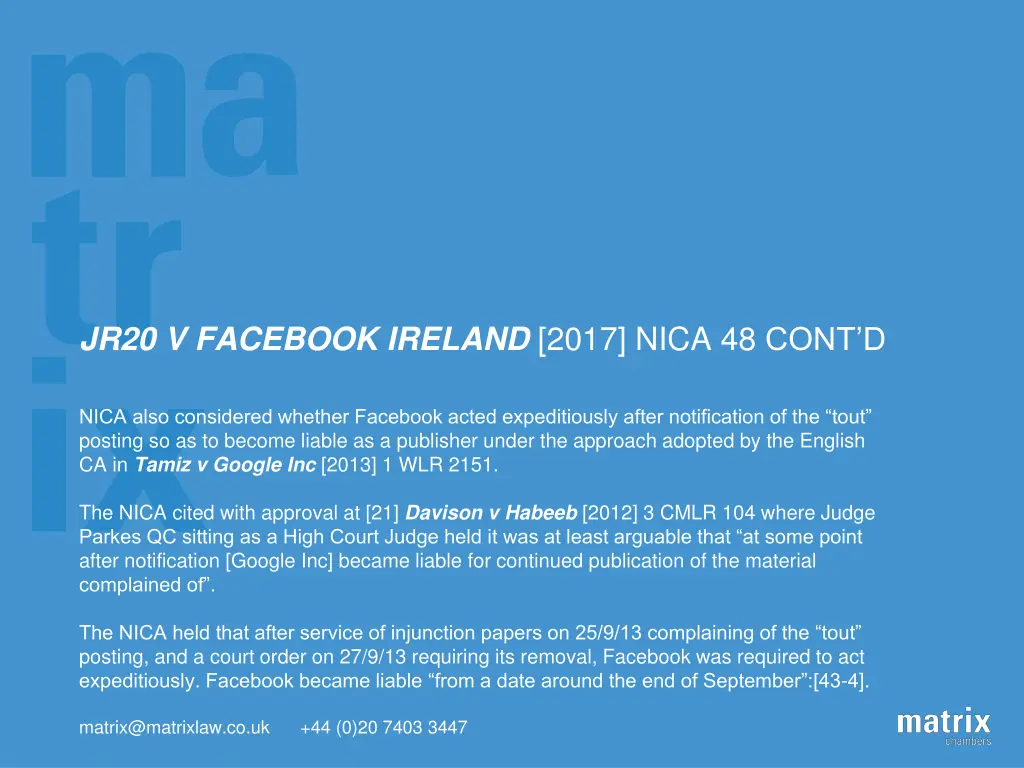 jr20 v facebook ireland 2017 nica 48 cont d