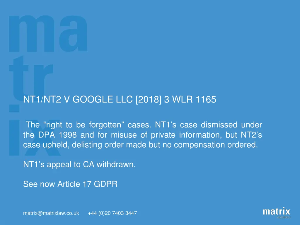nt1 nt2 v google llc 2018 3 wlr 1165