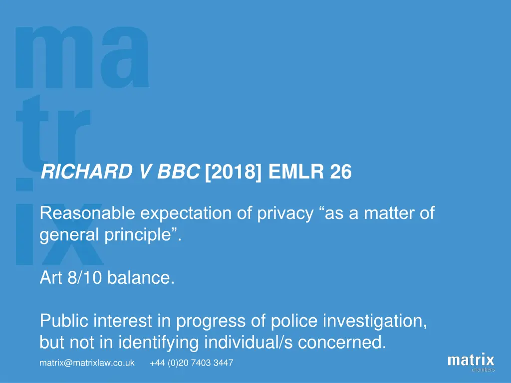 richard v bbc 2018 emlr 26