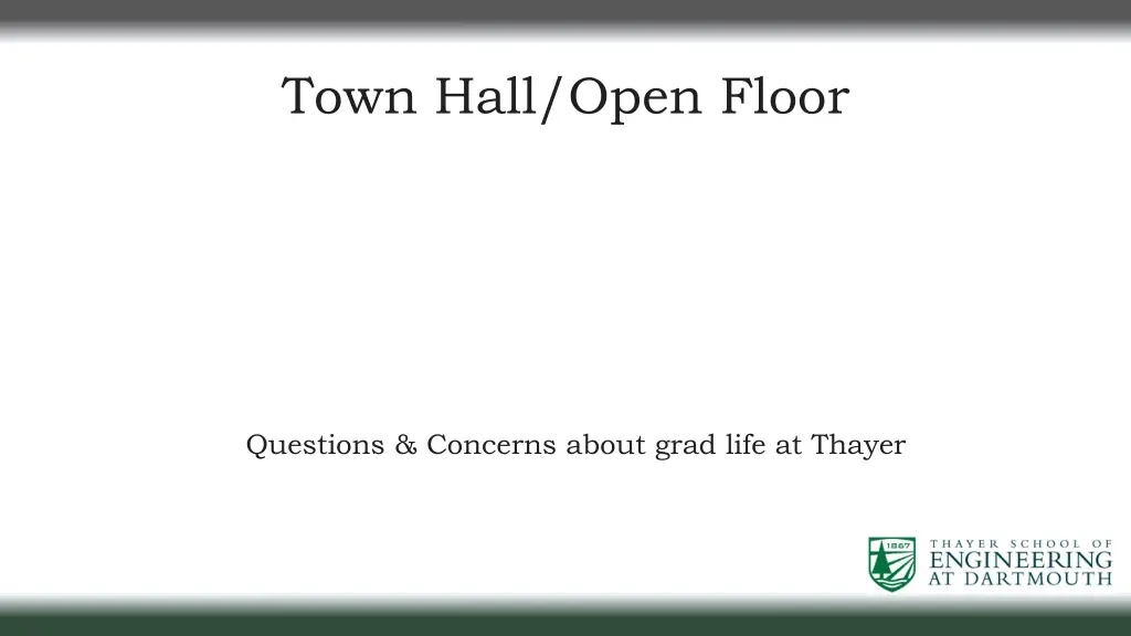 town hall open floor