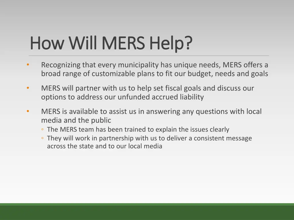 how will mers help how will mers help