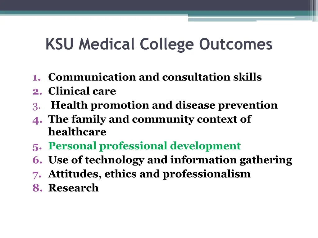 ksu medical college outcomes