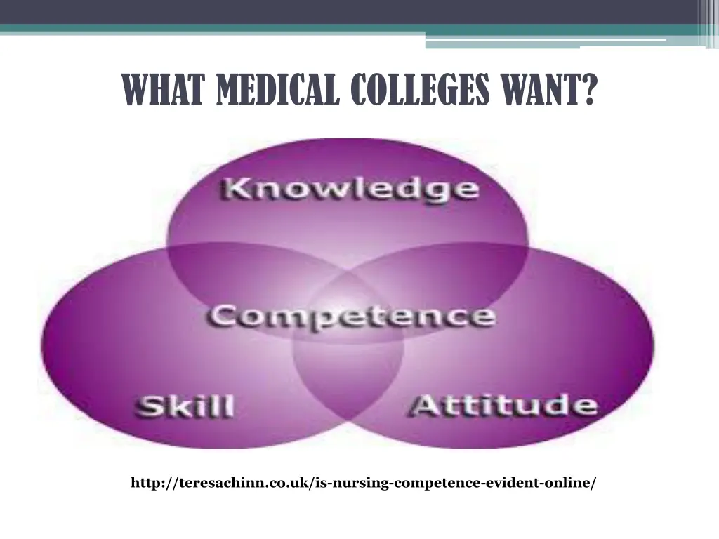 what medical colleges want