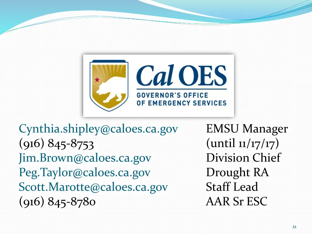 cynthia shipley@caloes ca gov 916 845 8753