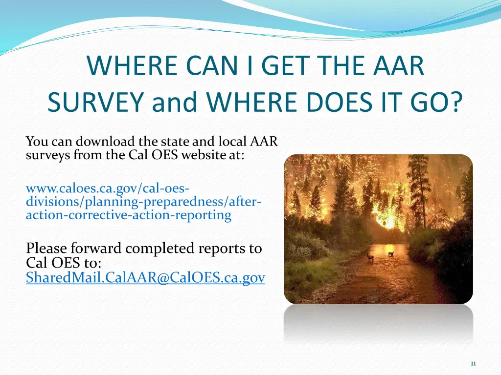 where can i get the aar survey and where does