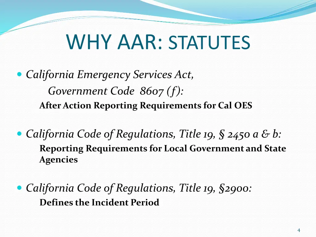 why aar statutes