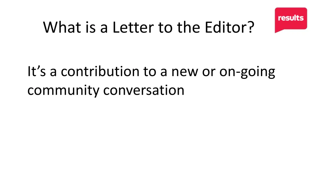 what is a letter to the editor