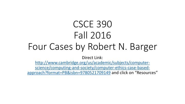 csce 390 fall 2016