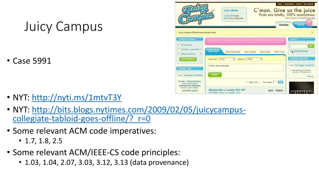 juicy campus