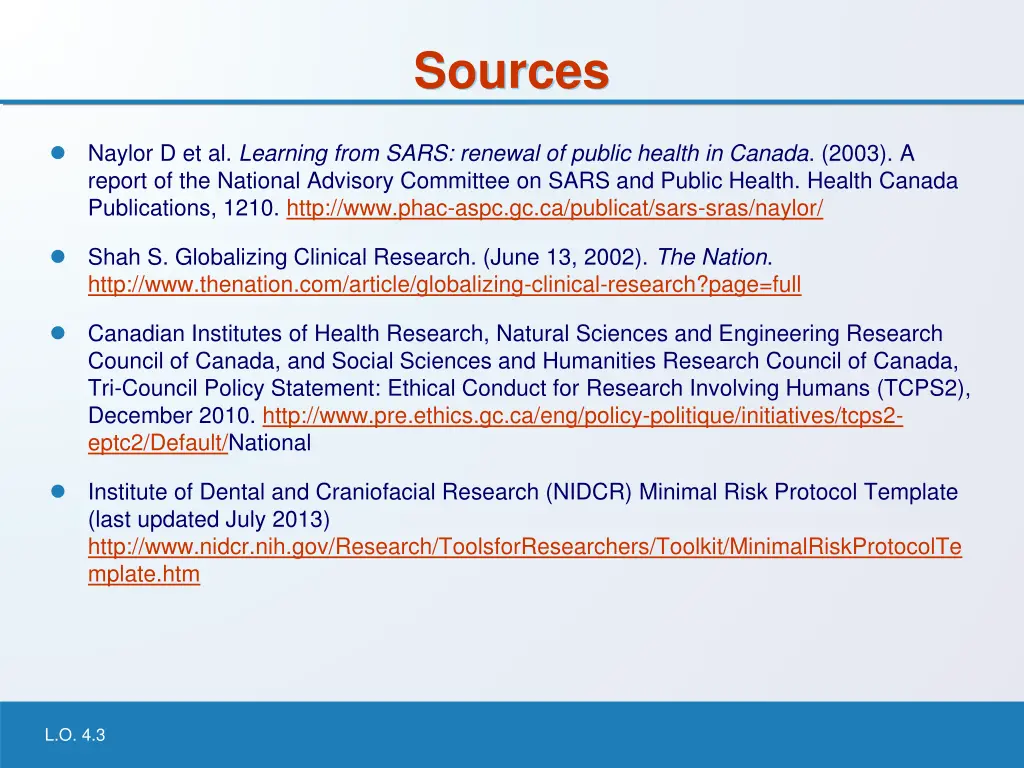 sources