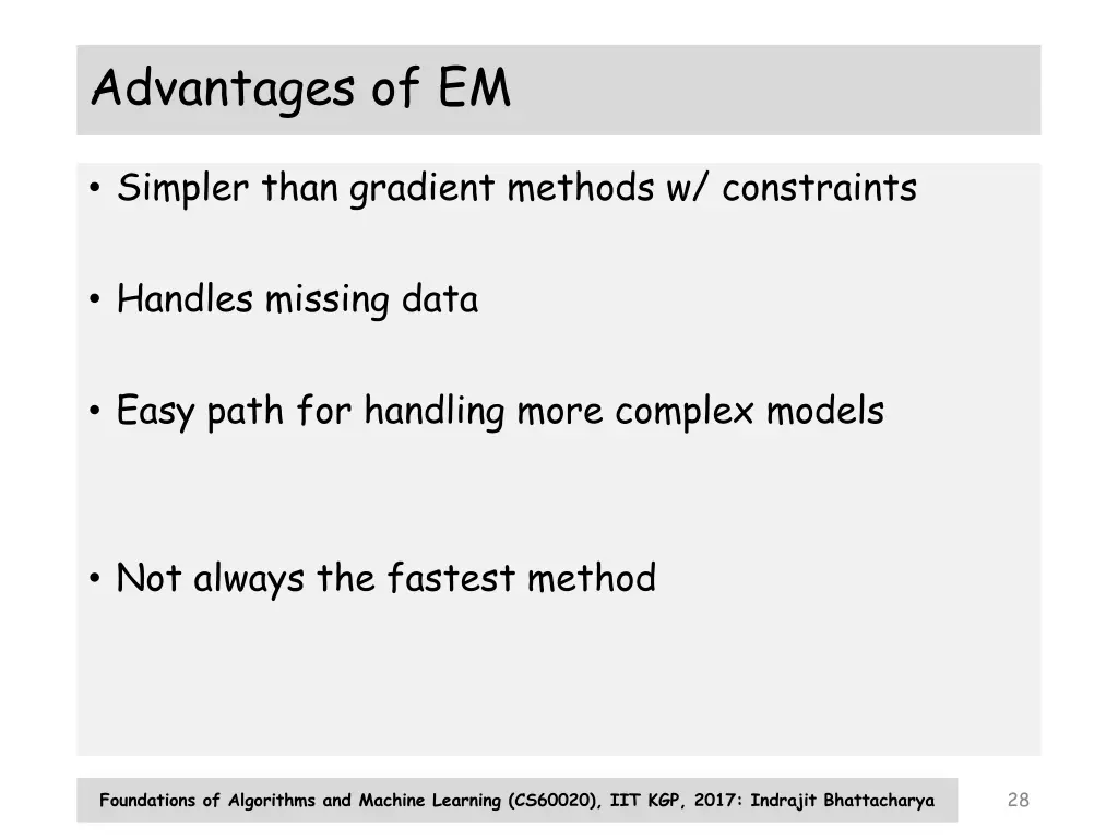 advantages of em