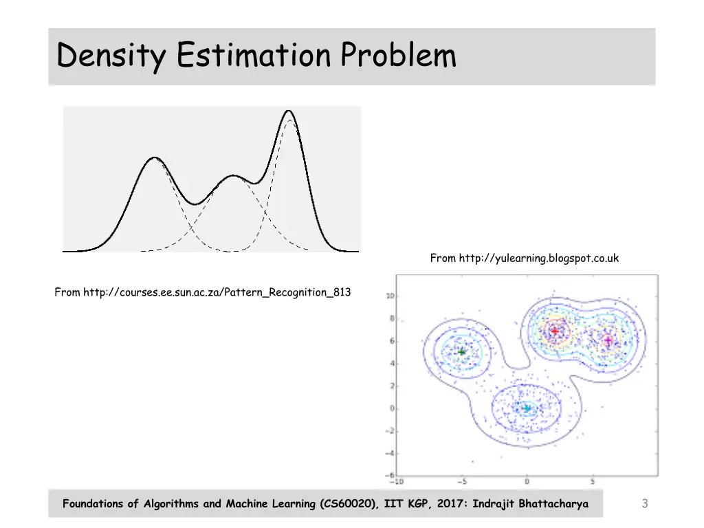 density estimation problem 1