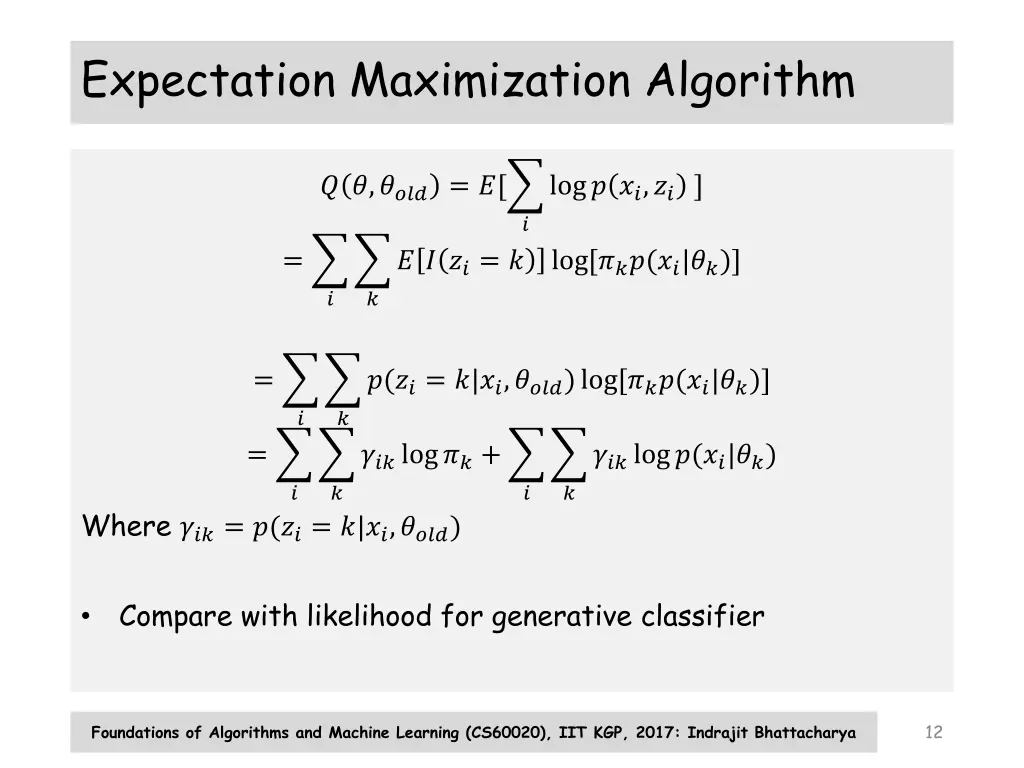 expectation maximization algorithm 2