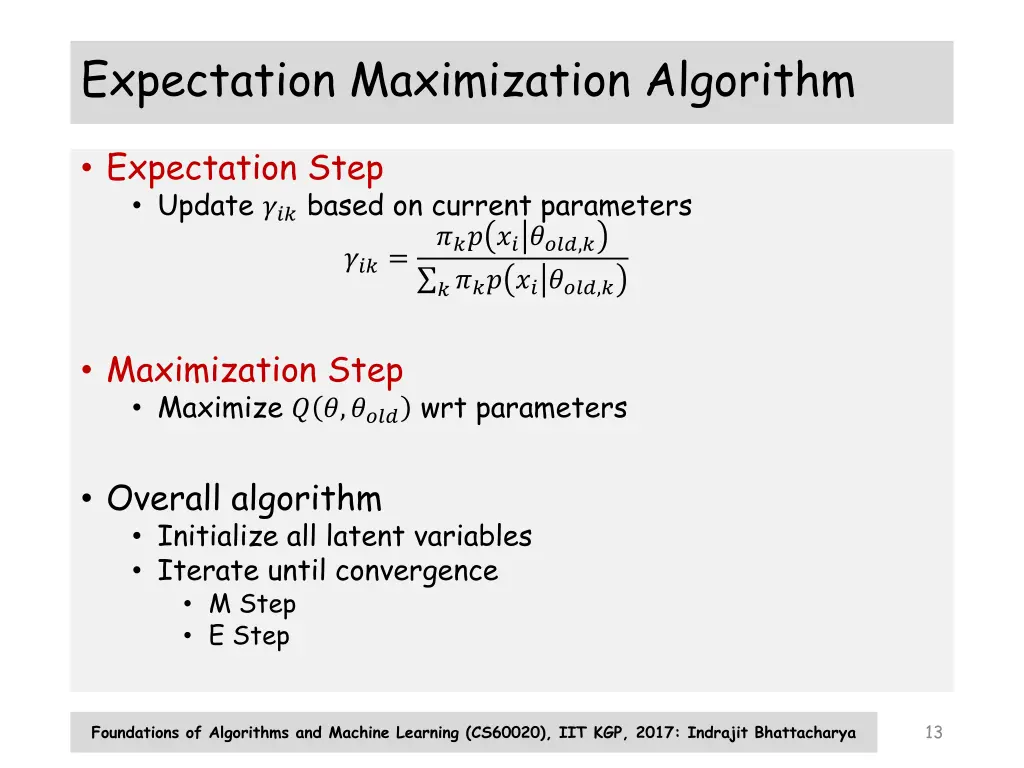 expectation maximization algorithm 3