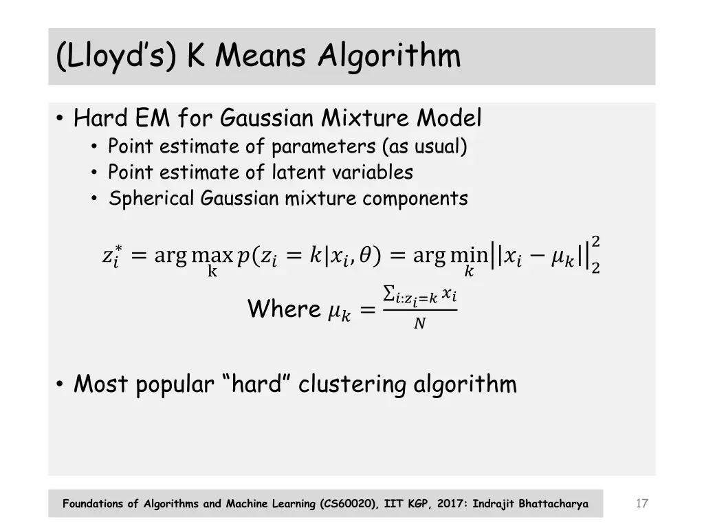 lloyd s k means algorithm