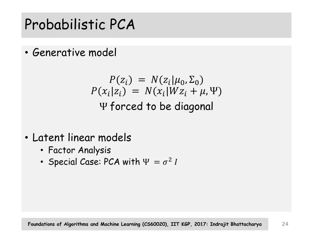 probabilistic pca