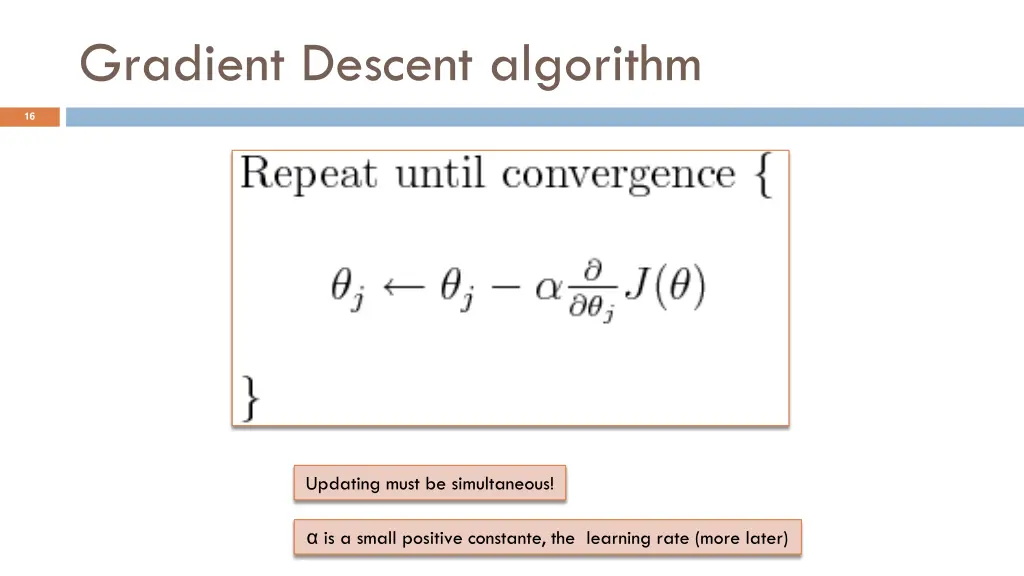 gradient descent algorithm 1