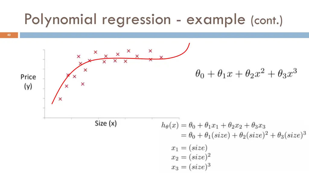 polynomial regression example cont