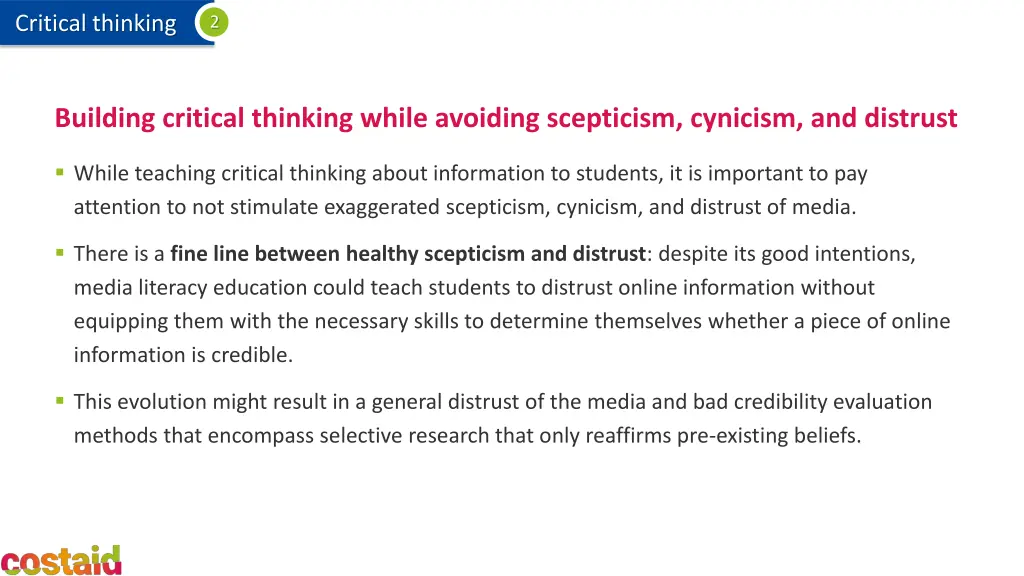 critical thinking 9