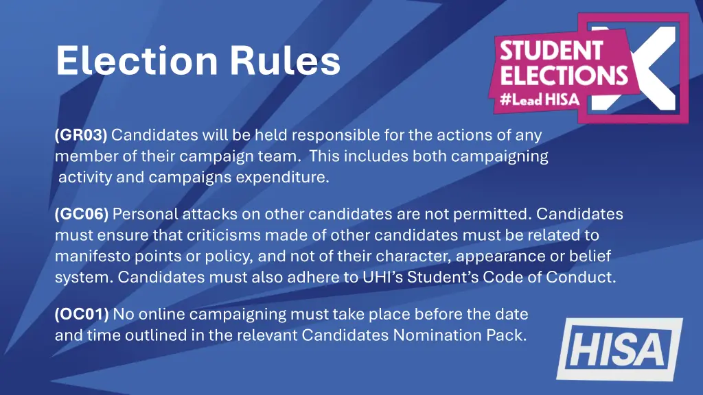 election rules 2