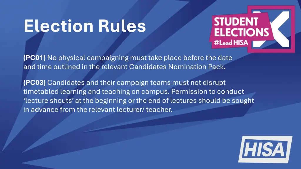 election rules 3