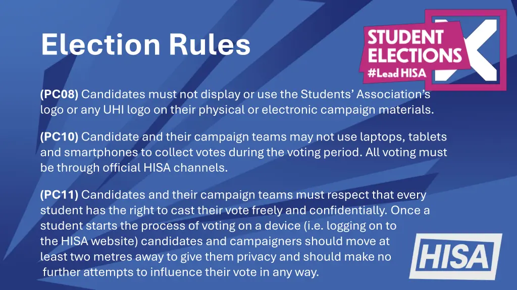 election rules 5