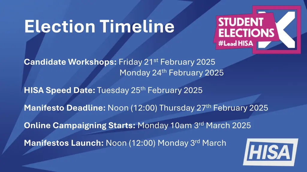 election timeline