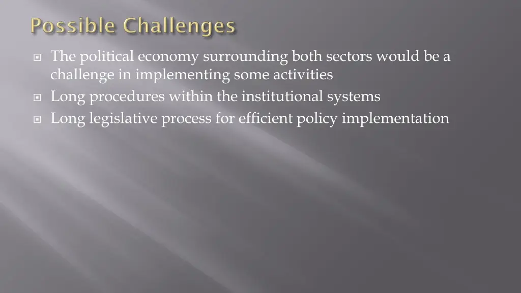 the political economy surrounding both sectors