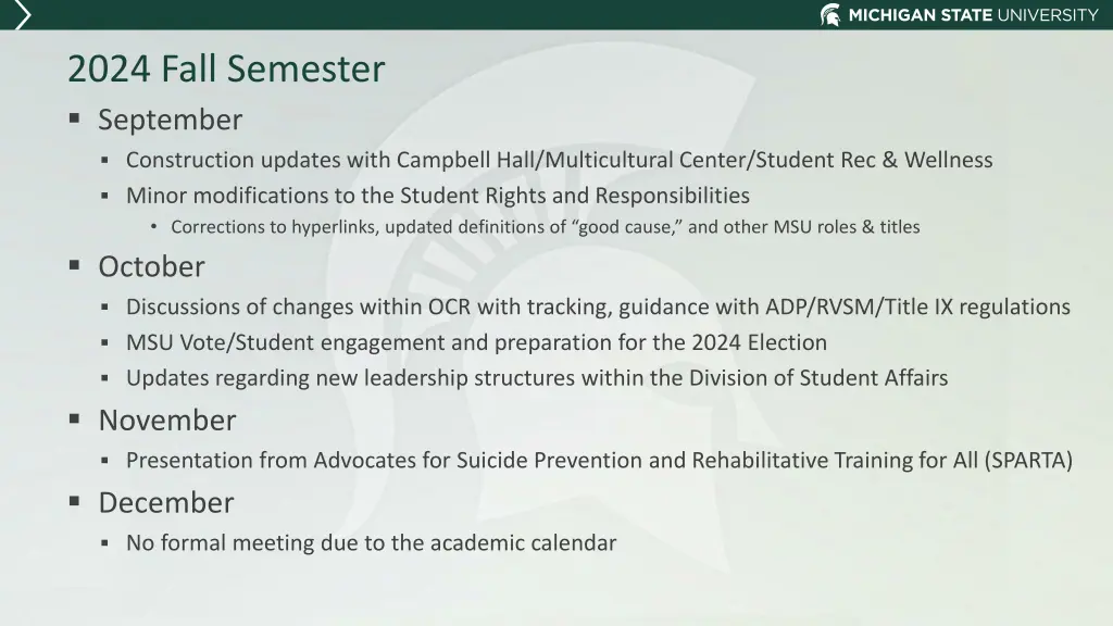 2024 fall semester september