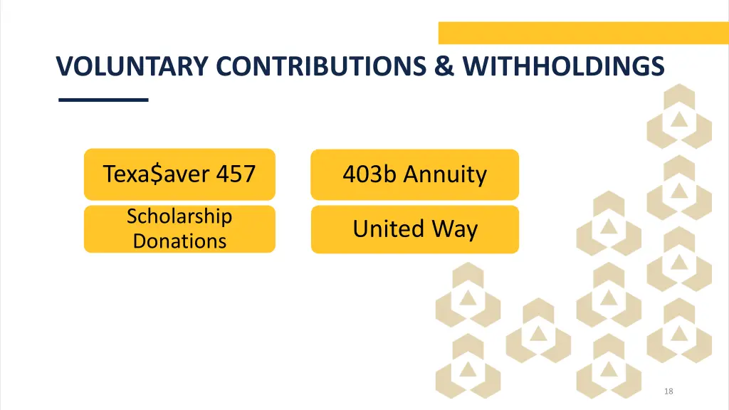 voluntary contributions withholdings