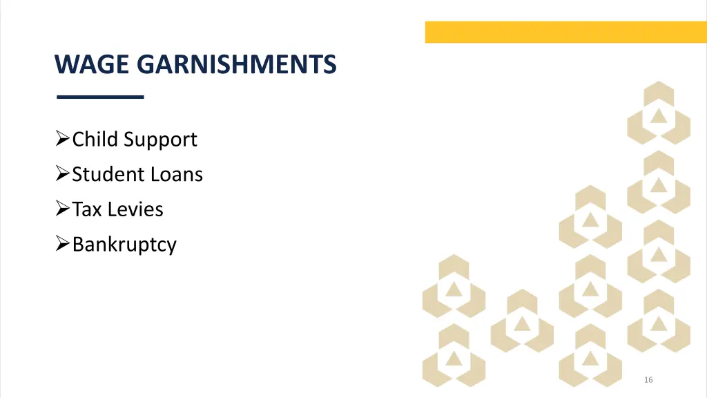 wage garnishments