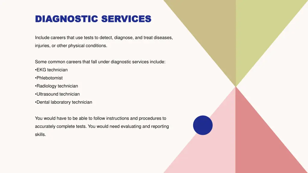 diagnostic services diagnostic services