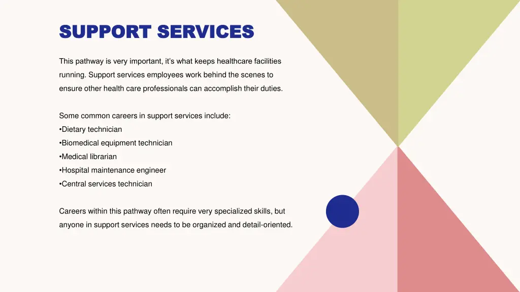 support services support services