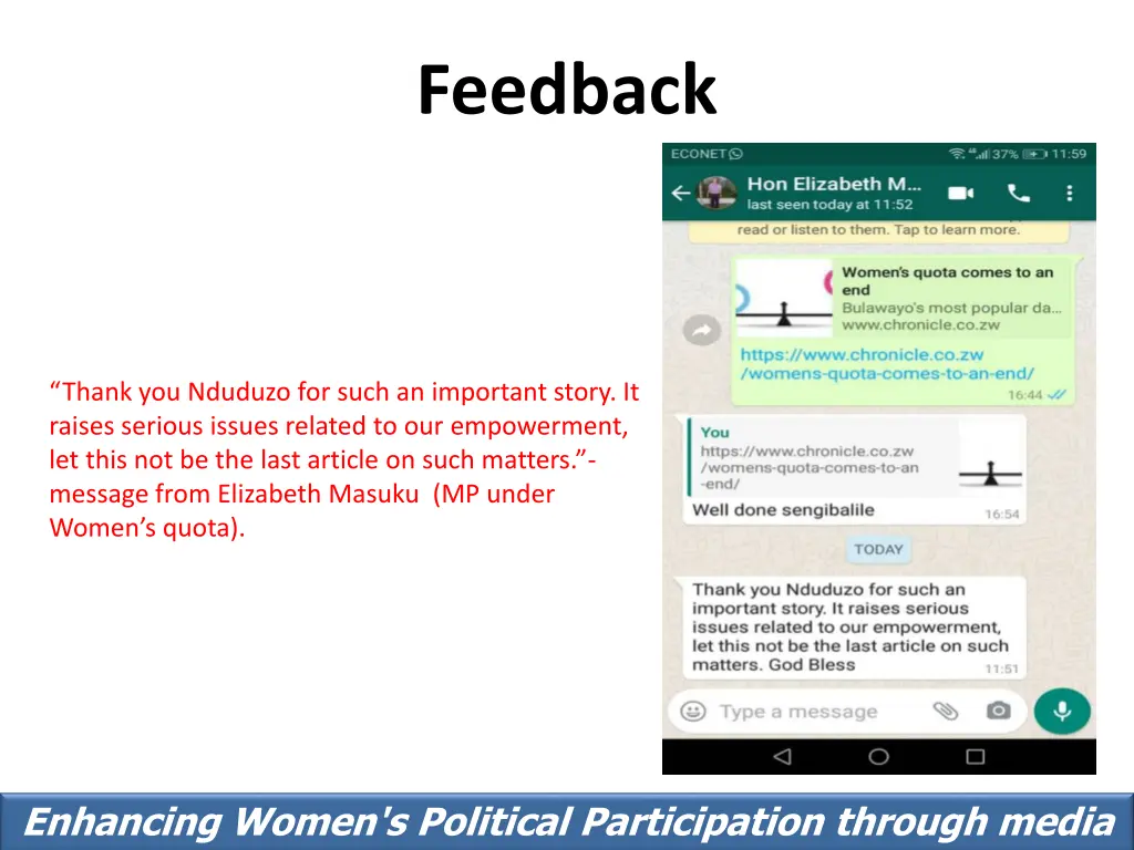 feedback