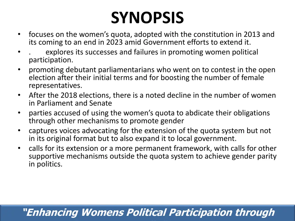 synopsis