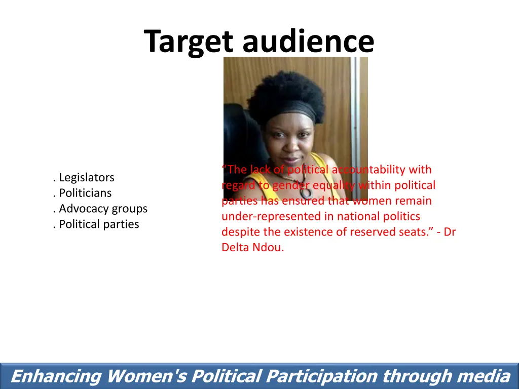 target audience