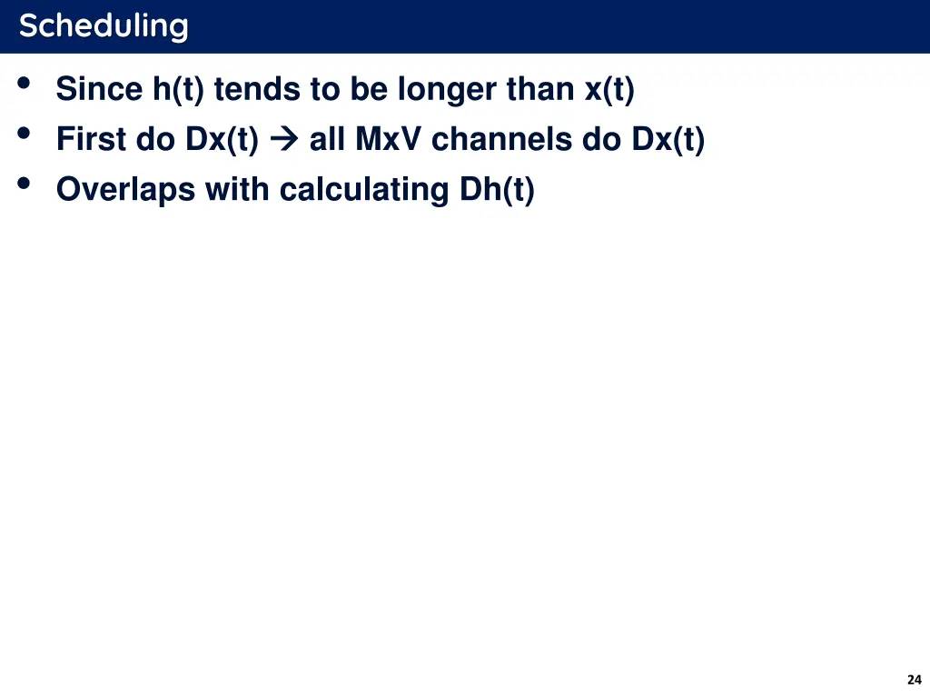 scheduling