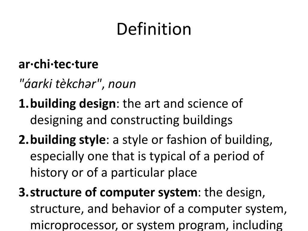 definition