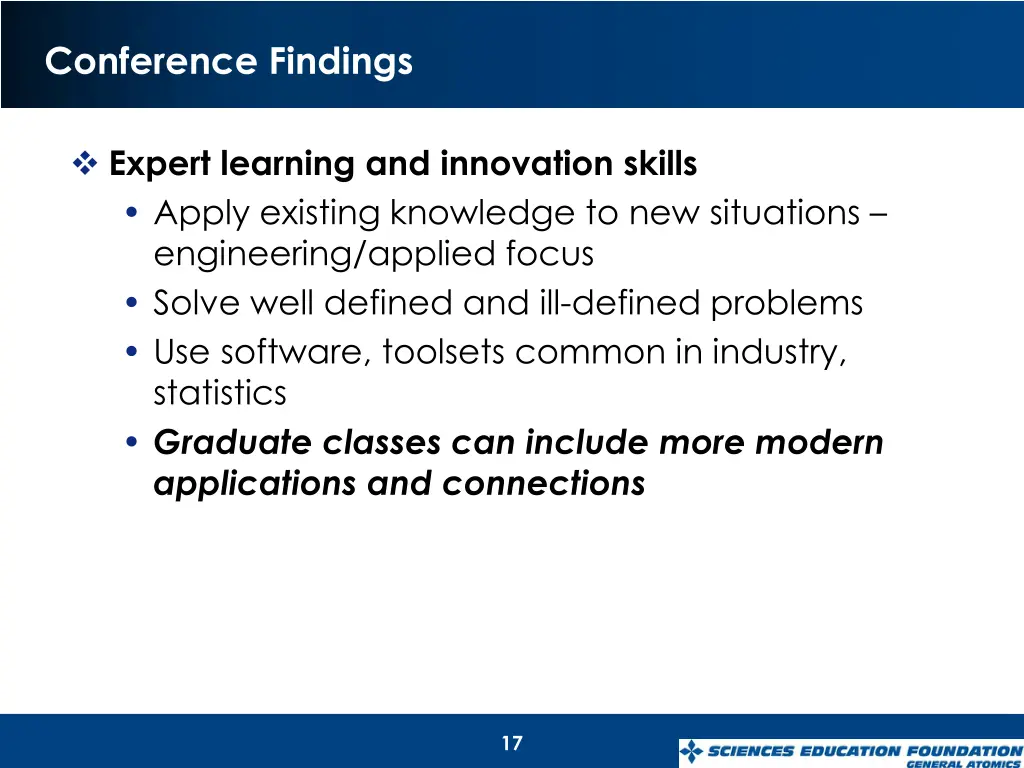 conference findings 1